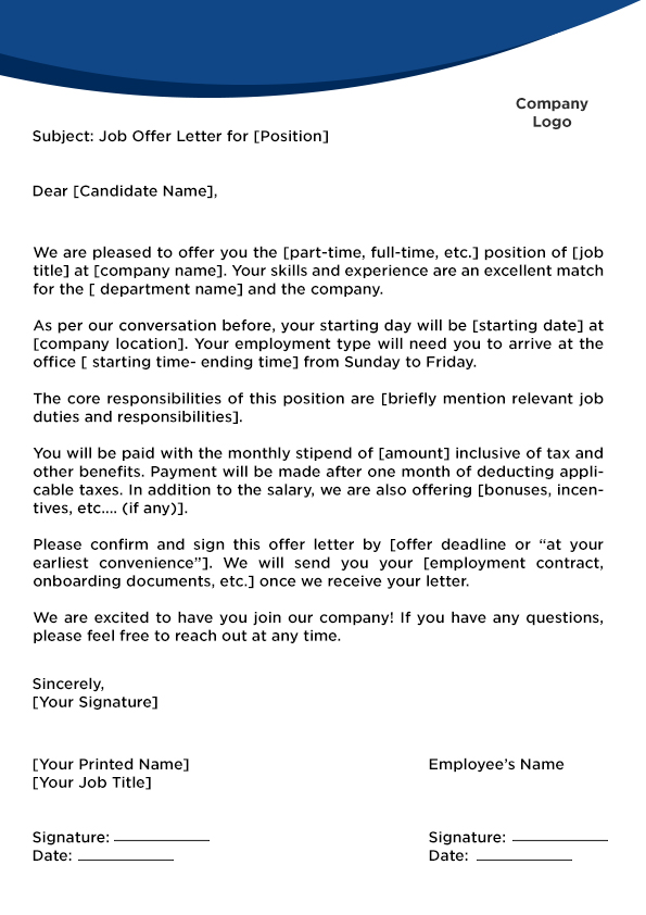 The 9 Most Important Things To Include In Offer Letter | Career Guide ...