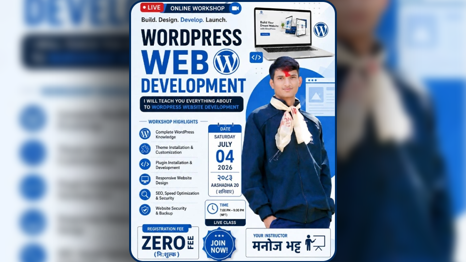 WORDPRESS WEB DEVELOPMENT WORKSHOP 2083