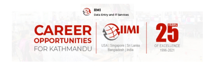 Iim Data Entry Data Entry Operator Job in Nepal - IIMI Asia Pacific | merojob